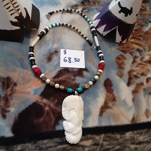 Native American inspired handmade necklace